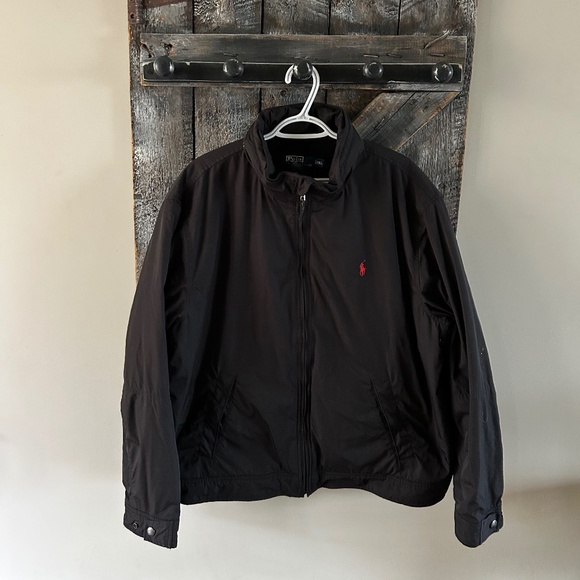 Men's Polo Ralph Lauren Lined Jacket w/Full Zipper Jacket with Hideaway Hood - Picture 1 of 2